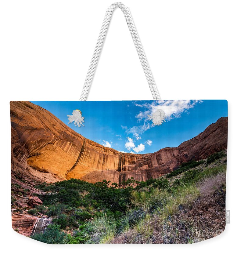 Coyote Gulch Weekender Tote Bag featuring the photograph Coyote Gulch Sunset - Utah by Gary Whitton