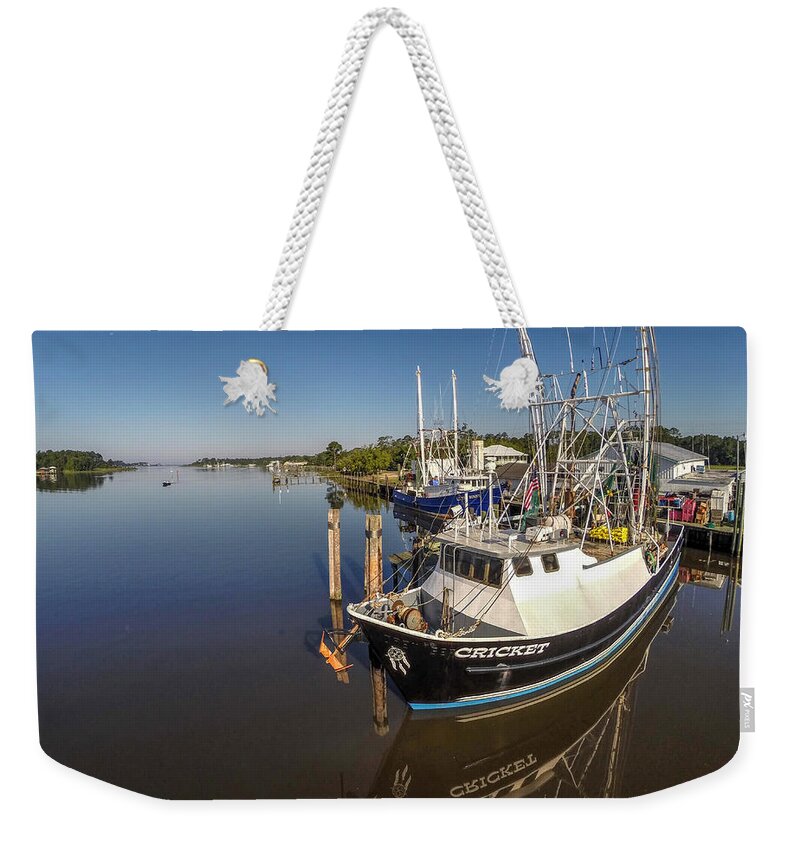 Palm Weekender Tote Bag featuring the digital art Cricket Bow by Michael Thomas