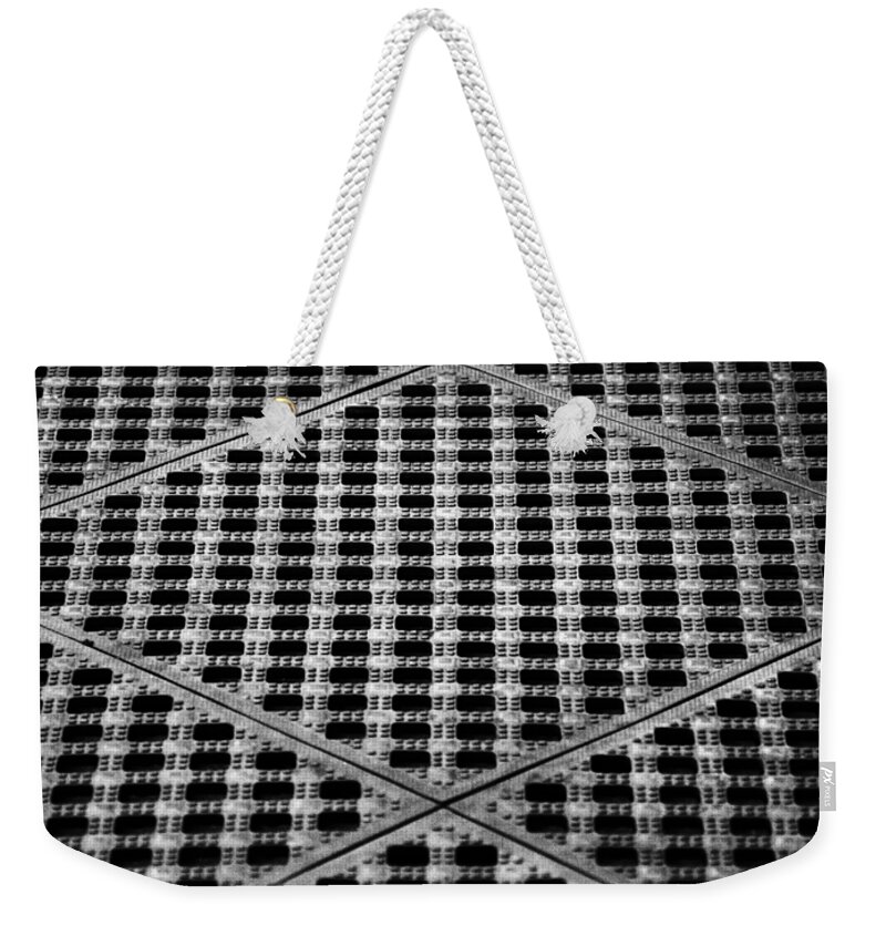 Abstract Weekender Tote Bag featuring the photograph Criss Cross by Christi Kraft