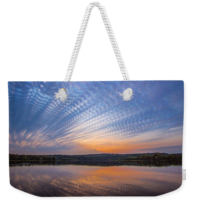 Timestack Weekender Tote Bag featuring the photograph Crochet the Sky by Adam Mateo Fierro