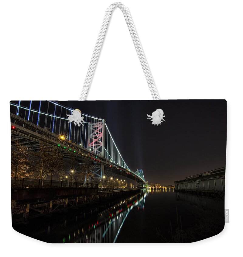 Landscape Weekender Tote Bag featuring the photograph Crossing over by Rob Dietrich