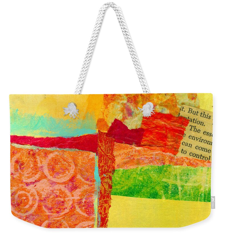 4x4 Weekender Tote Bag featuring the painting Crossroads 54 by Jane Davies