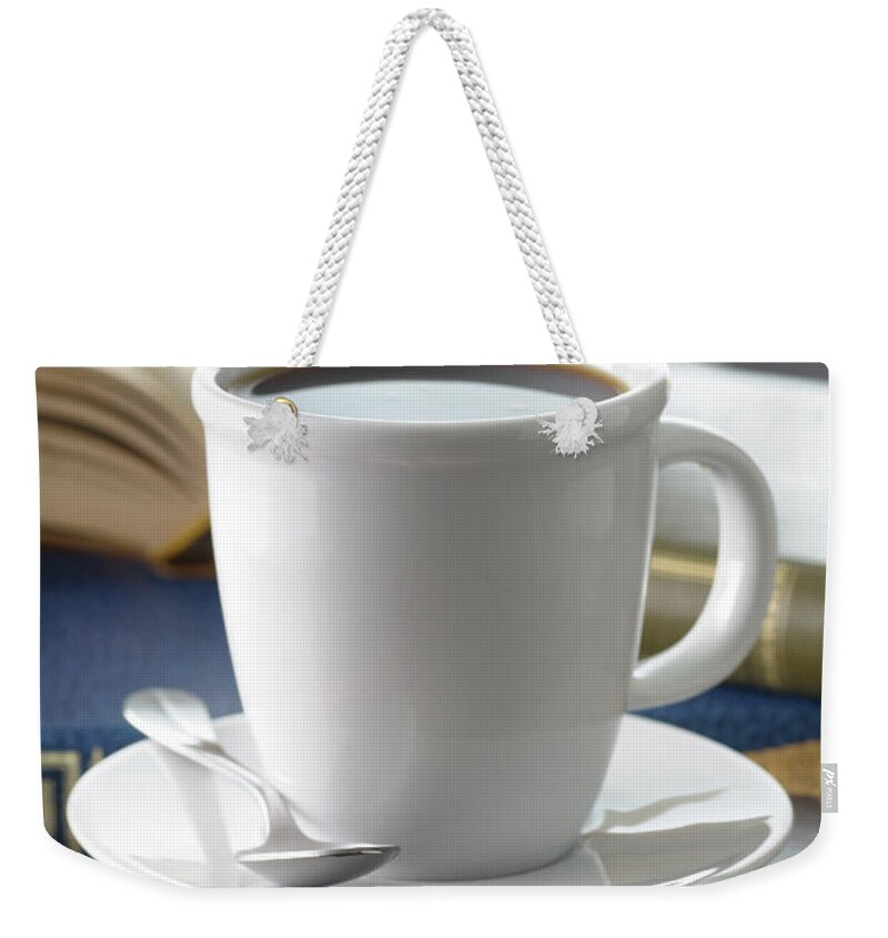 Refreshment Weekender Tote Bag featuring the photograph Cup Of Coffee by Riou
