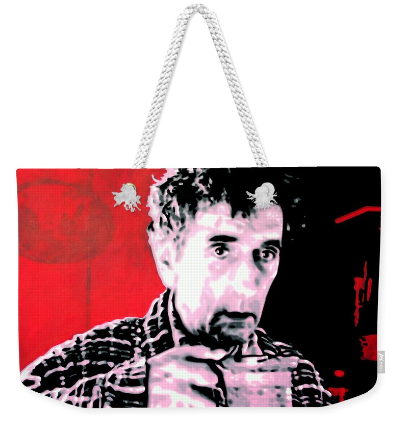 Laura Palmer Weekender Tote Bag featuring the painting Cup Of Good Morning America by Luis Ludzska