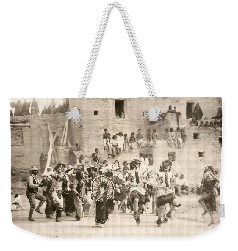 1921 Weekender Tote Bag featuring the photograph Curtis Buffalo Dance by Granger