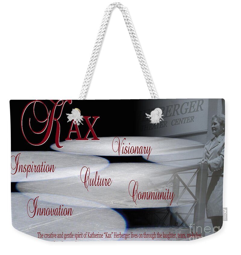  Weekender Tote Bag featuring the photograph Custom K a x by Heather Kirk