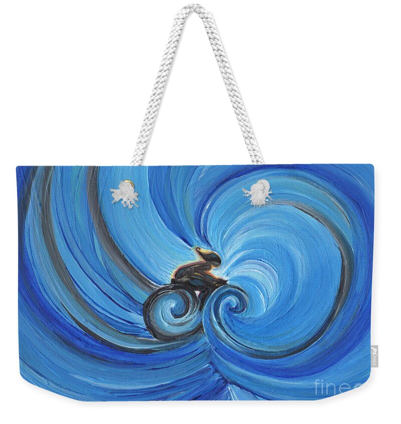 First Star Art Weekender Tote Bag featuring the painting Cycle by jrr by First Star Art