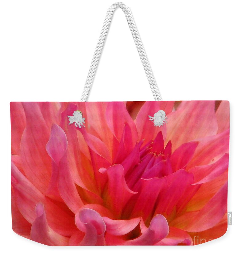 Dahlia Weekender Tote Bag featuring the photograph Dahlia Sea by Rory Siegel