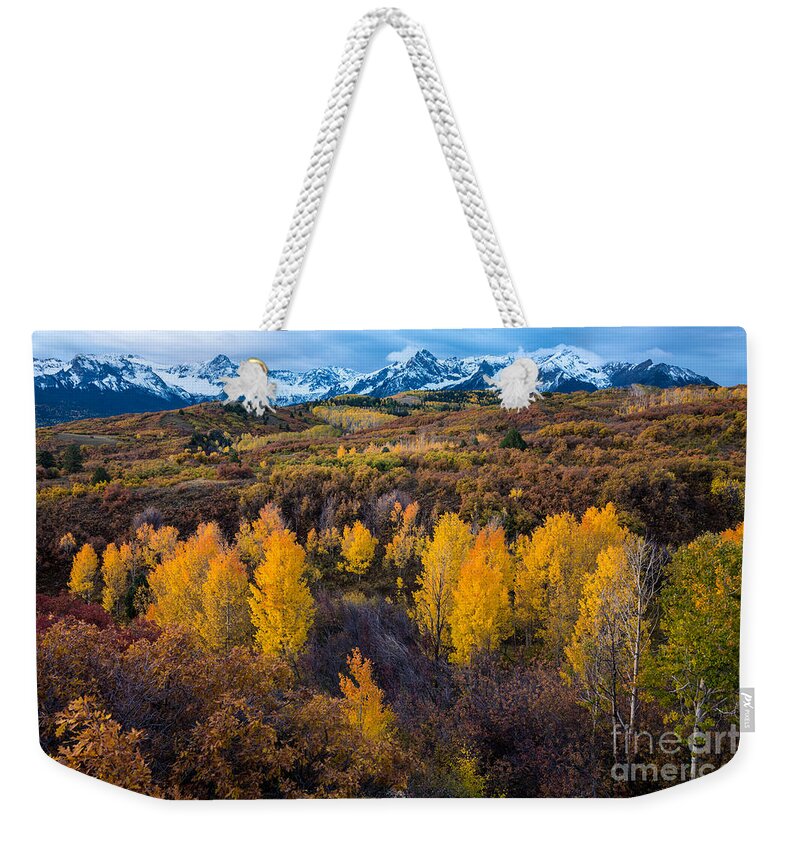 Fall Weekender Tote Bag featuring the photograph Dallas Divide Fall - Ridgway - Colorado by Gary Whitton