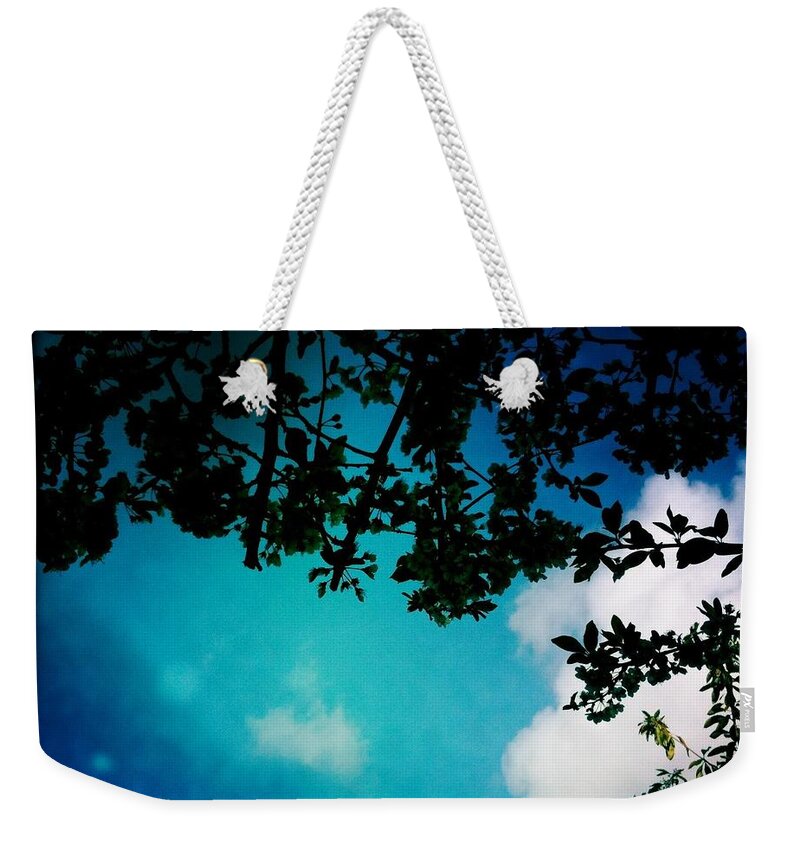 Sky Weekender Tote Bag featuring the photograph Dappled Sky by Denise Railey