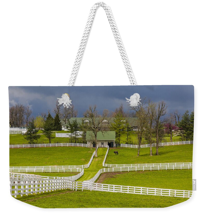 Animal Weekender Tote Bag featuring the photograph Darby Dan Farm KY by Jack R Perry