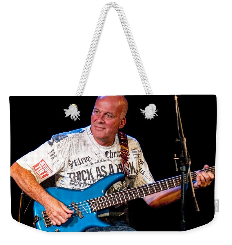 Art Weekender Tote Bag featuring the photograph Dave Pegg Bass Player for Fairport Convention and Jethro Tull by Randall Nyhof