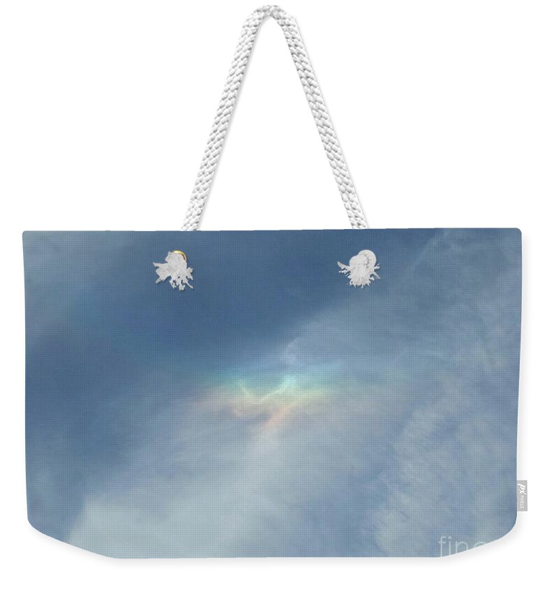 Postcard Weekender Tote Bag featuring the digital art Changing Rainbow Colors by Matthew Seufer