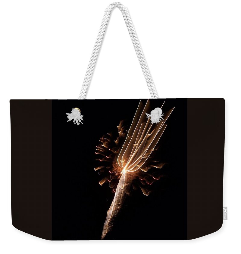 Firework Weekender Tote Bag featuring the photograph Deep Sea Firework by Michelle Miron-Rebbe