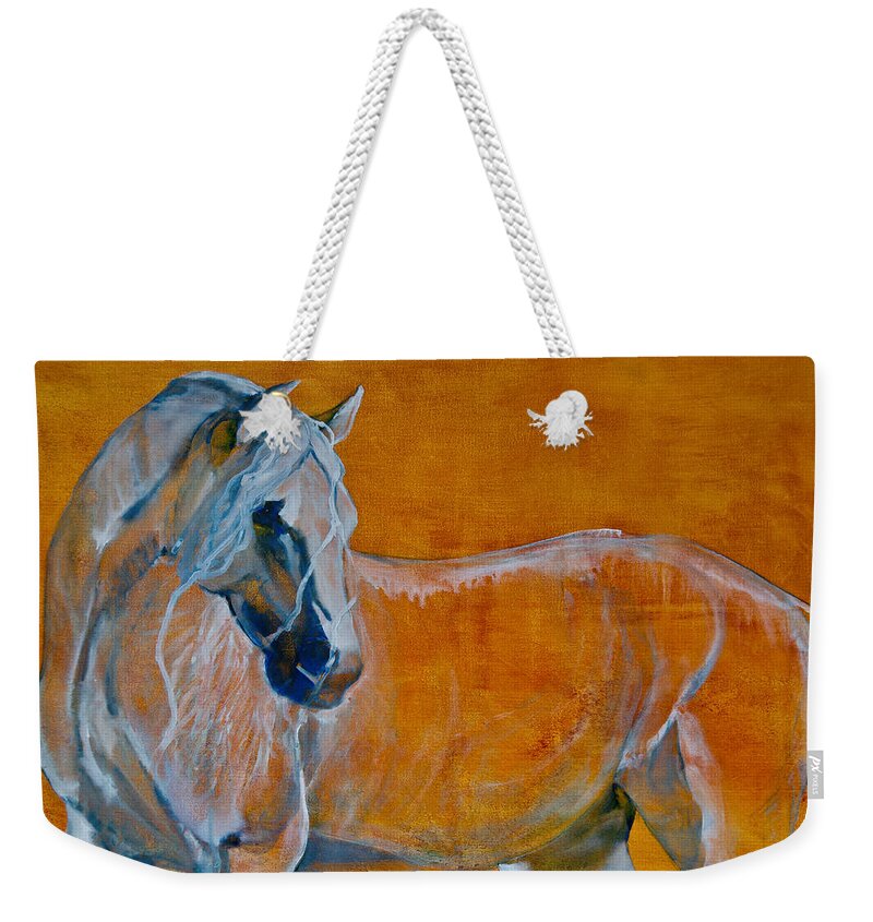 Horses Weekender Tote Bag featuring the painting Del Sol by Jani Freimann