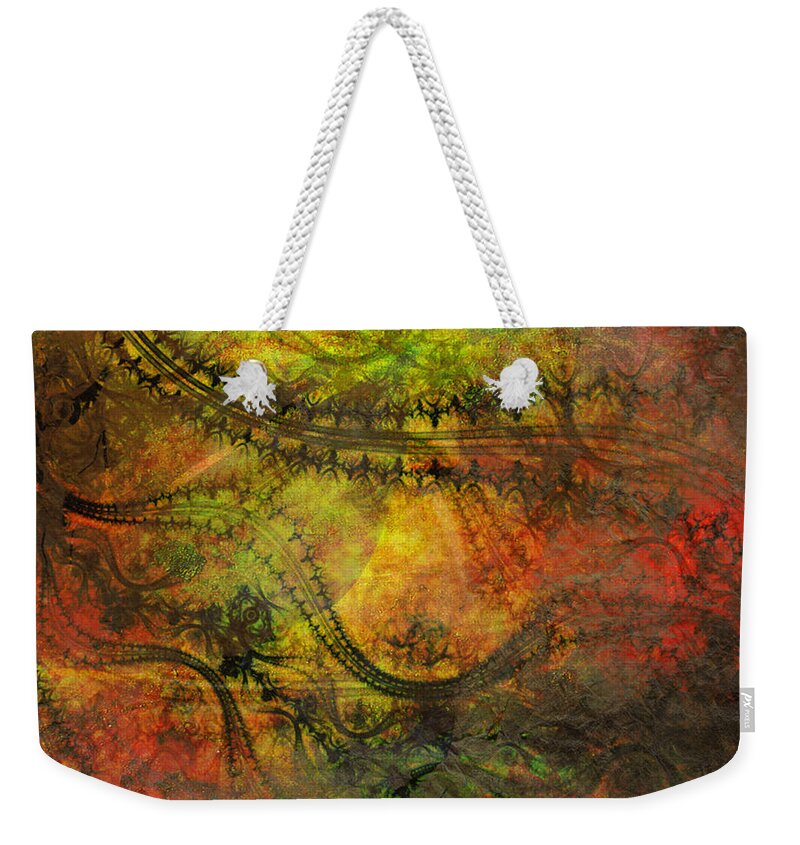 Painting Weekender Tote Bag featuring the painting Delicate by Ally White
