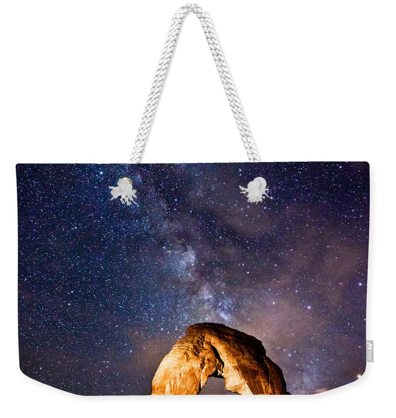 Arches Weekender Tote Bag featuring the photograph Delicate Light by Darren White