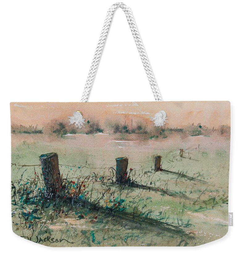 Delta Weekender Tote Bag featuring the painting Delta 14 by Bill Jackson