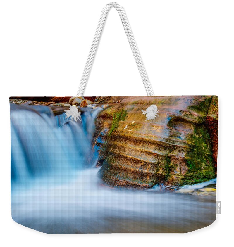 Slot Weekender Tote Bag featuring the photograph Desert Oasis by Chad Dutson