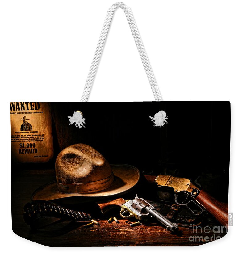West Weekender Tote Bag featuring the photograph Desperado by Olivier Le Queinec