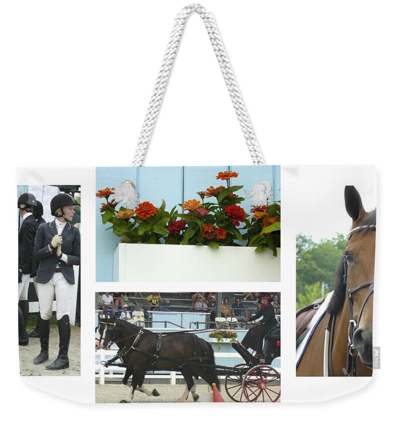 Devon Horse Show Weekender Tote Bag featuring the photograph Devon Horse Show Group by Mary Ann Leitch