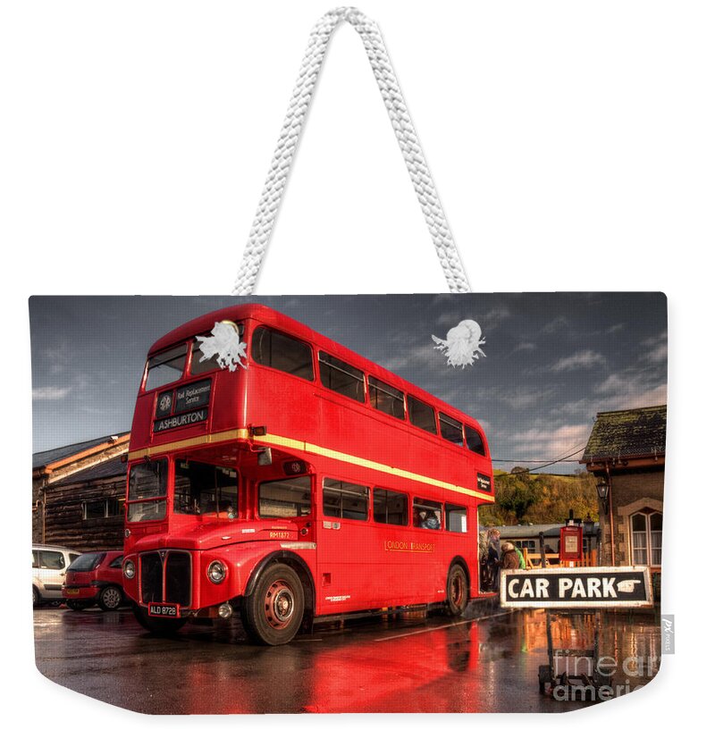 Big Weekender Tote Bag featuring the photograph Devon Routemaster by Rob Hawkins