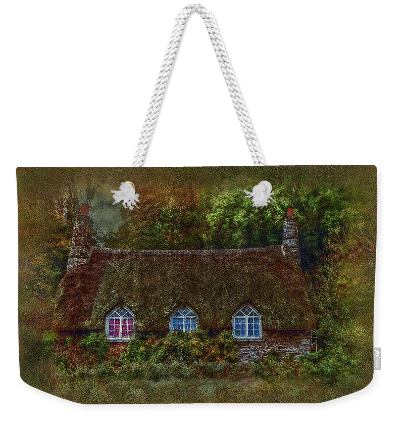 England Weekender Tote Bag featuring the photograph Devonshire Cottage - Throw Pillow by Hanny Heim