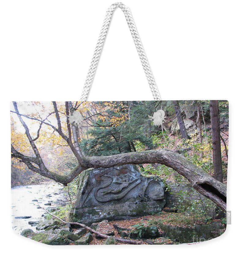 Squaw Rock Weekender Tote Bag featuring the photograph Diamond in the Rough by Michael Krek