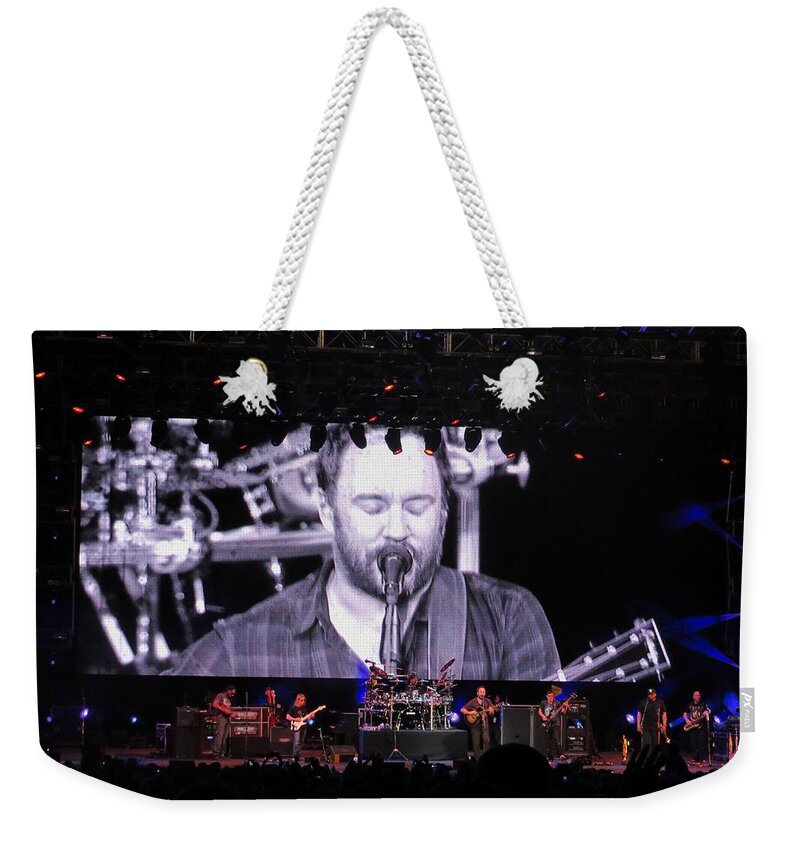 Dave Weekender Tote Bag featuring the photograph DMB Live by Aaron Martens