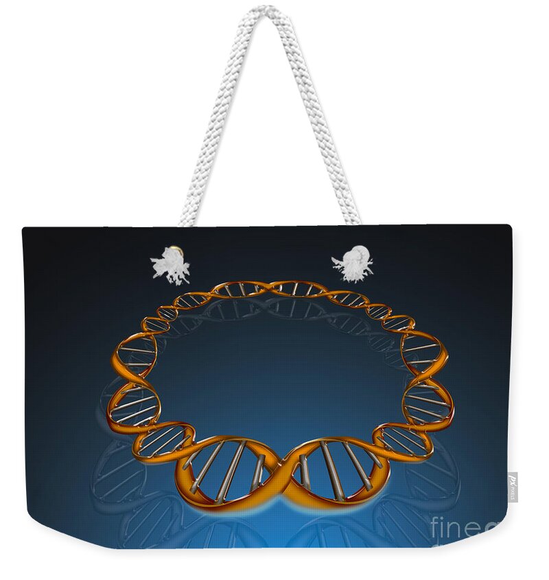 Dna Weekender Tote Bag featuring the photograph Dna Circle by Mike Agliolo
