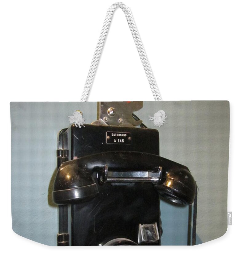Telephone Weekender Tote Bag featuring the photograph Do you remember? by Rosita Larsson