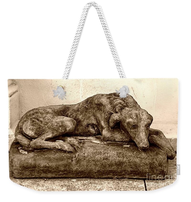 Dog Weekender Tote Bag featuring the photograph Dog Sculpture by John Harmon