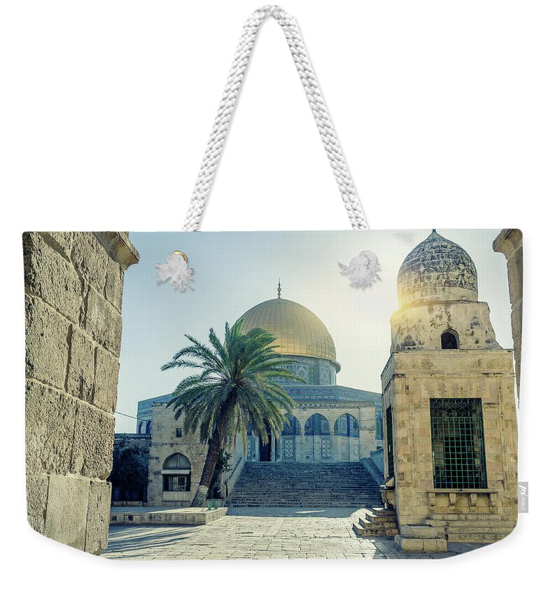 Dome Of The Rock Weekender Tote Bag featuring the photograph Dome Of The Rock, Jerusalem, Israel by Fredfroese