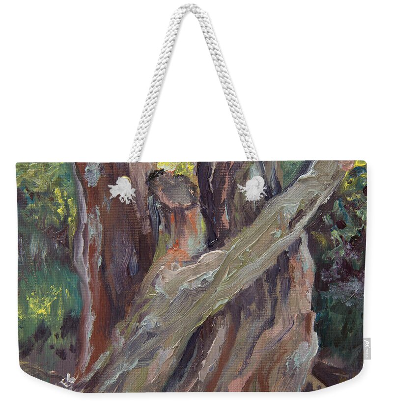 Faithfulness Weekender Tote Bag featuring the painting Wait for Me by Mary Beglau Wykes