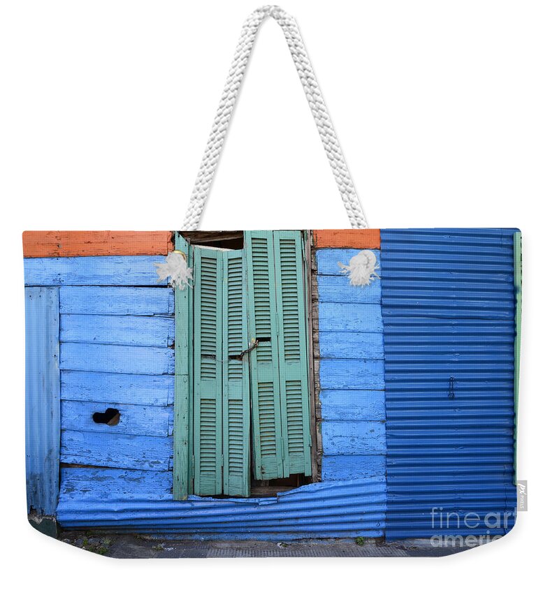 Door Weekender Tote Bag featuring the photograph Doors And Windows Buenos Aires 8 by Bob Christopher