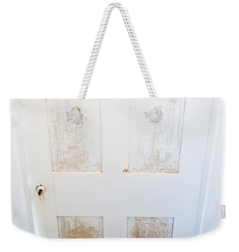 Architecture Weekender Tote Bag featuring the photograph Doorway At The Bottom Of The Stairs by Jo Ann Tomaselli