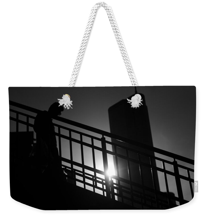 Chicago Weekender Tote Bag featuring the photograph Down in the City by Miguel Winterpacht