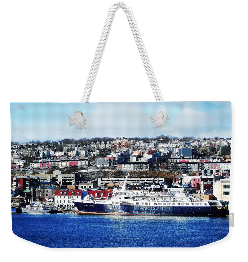 Downtown Weekender Tote Bag featuring the photograph Downtown of St. John's by Zinvolle Art
