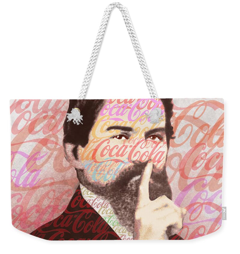 Coca-cola Weekender Tote Bag featuring the painting Dr. John Pemberton Inventor of Coca-Cola by Tony Rubino