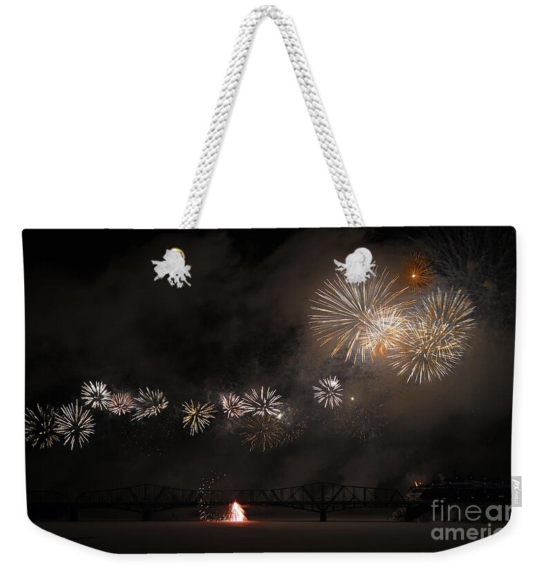 Winterlude Weekender Tote Bag featuring the photograph Dragon of Light.. by Nina Stavlund