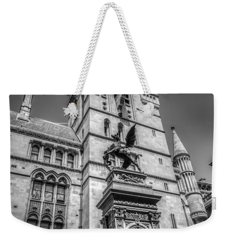 London Weekender Tote Bag featuring the photograph Dragons of London by Ross Henton