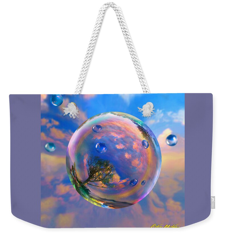 Dreamscape Weekender Tote Bag featuring the painting Dream Bubble by Robin Moline