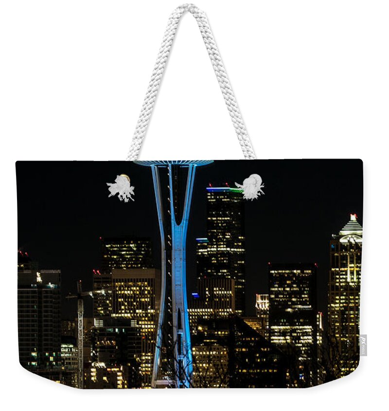 Green Weekender Tote Bag featuring the photograph Dressed for the Super Bowl by E Faithe Lester