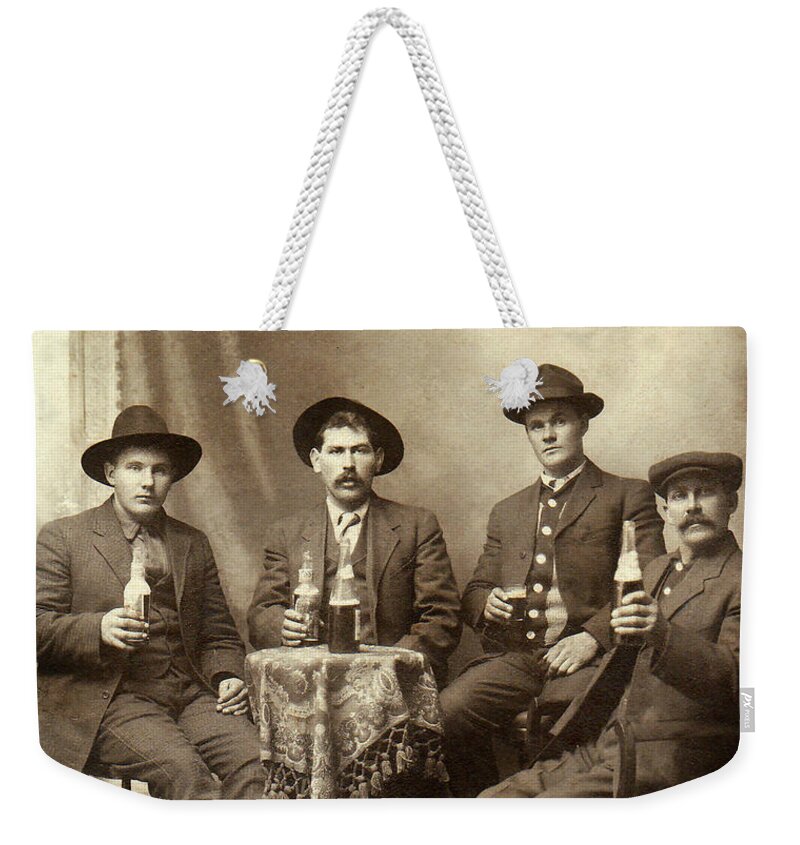 Drinking Buddies Weekender Tote Bag featuring the photograph Drinking Buddies by Jon Neidert