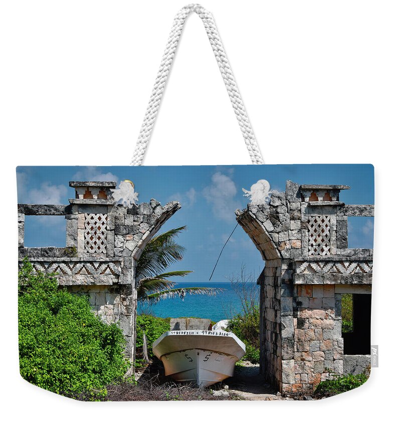 Dry Dock Weekender Tote Bag featuring the photograph Dry Dock by Skip Hunt