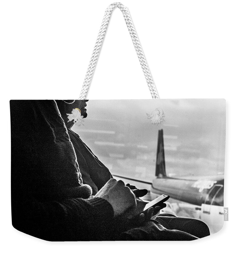 Irish Weekender Tote Bag featuring the photograph Dublin Departures by Aleck Cartwright