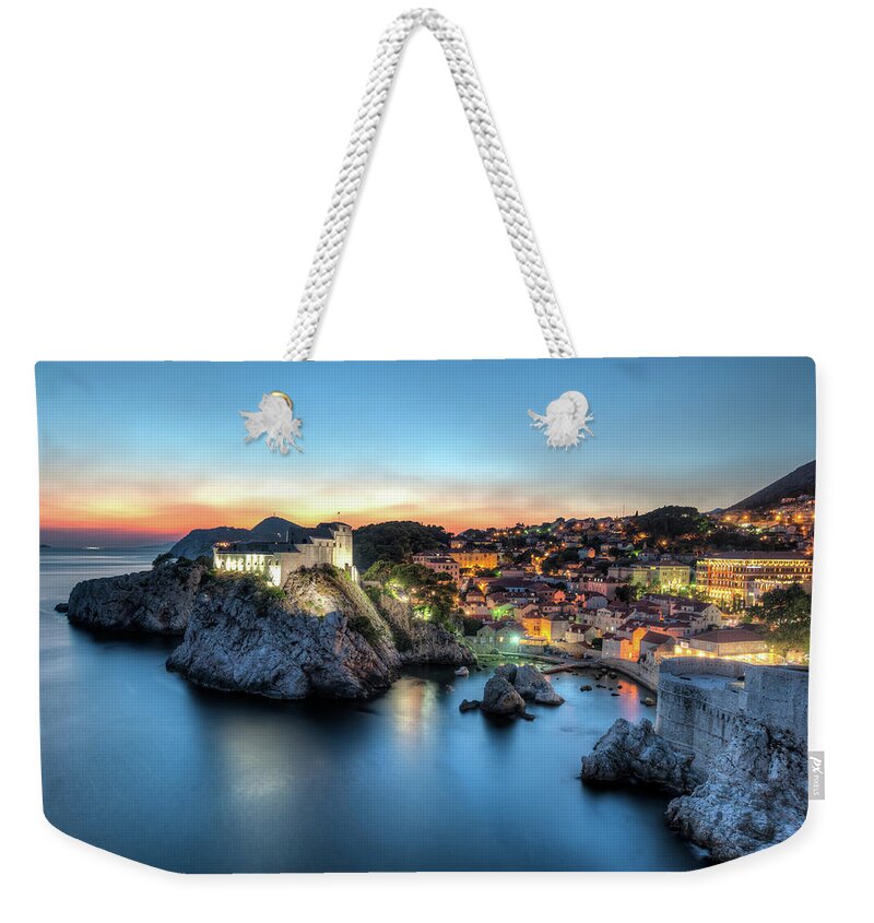Tranquility Weekender Tote Bag featuring the photograph Dubrovnik Sunset, Croatia by Vulture Labs