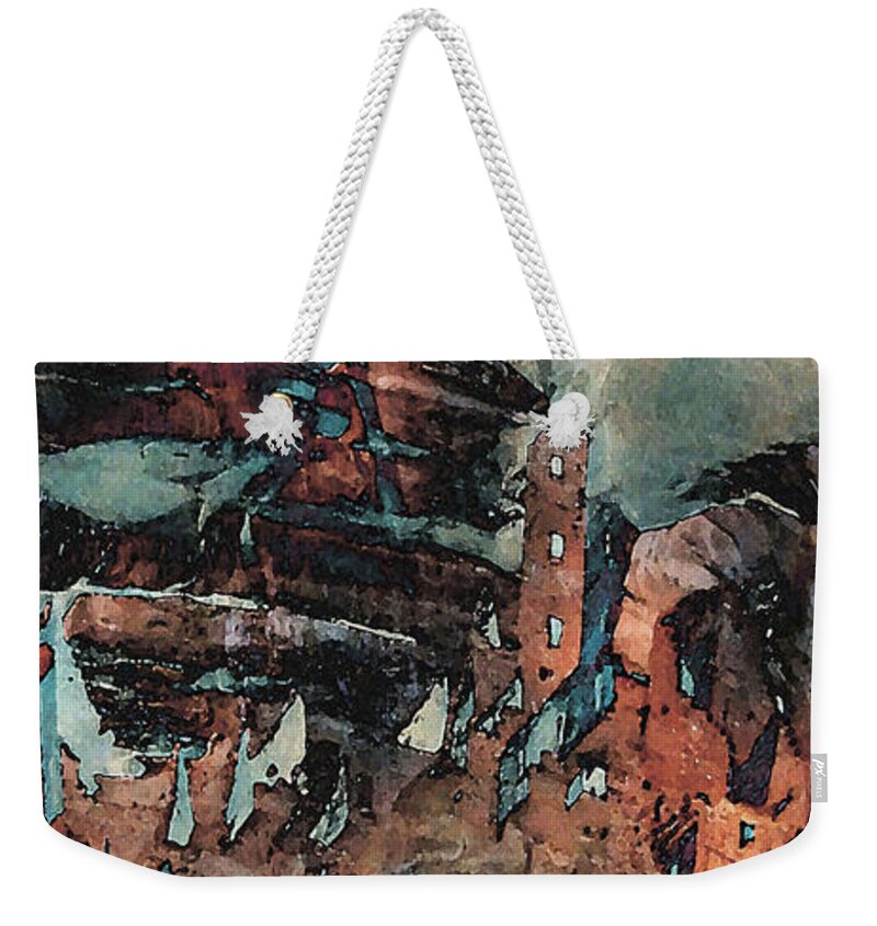 Digital Weekender Tote Bag featuring the digital art Dwelling 2 by David Hansen
