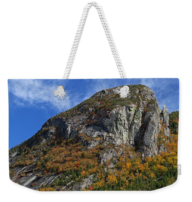 Eagle Cliff Weekender Tote Bag featuring the photograph Eagle Cliff and the Eaglet by Juergen Roth