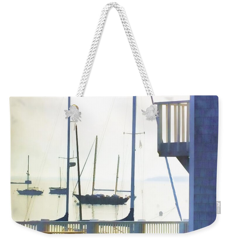 Camden Weekender Tote Bag featuring the photograph Early Morning Camden Harbor Maine by Carol Leigh